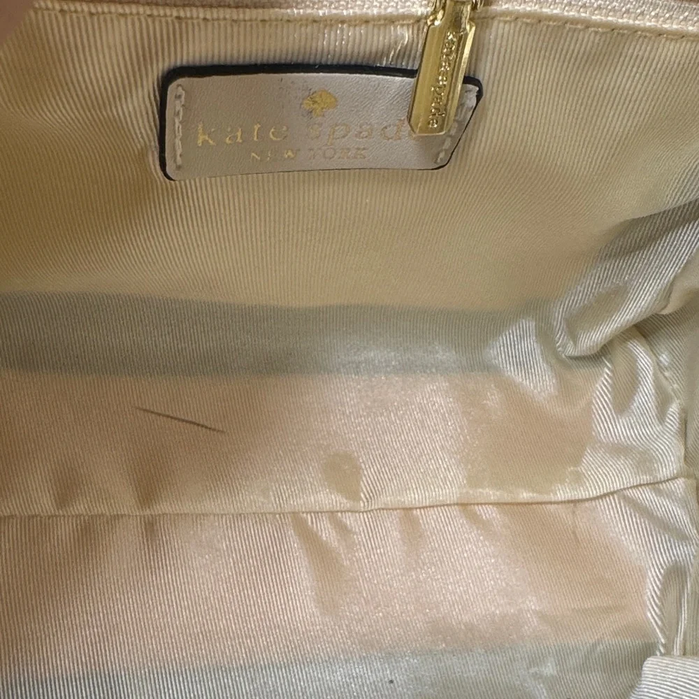Kate Spade NY NWT Tan and Cream Cyndy Crossbody Satchel